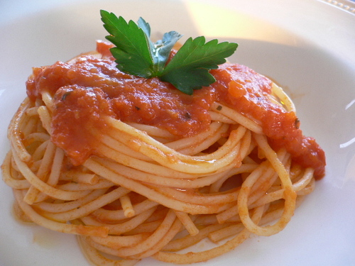 spaghettini al sugo pomodoro.JPG
